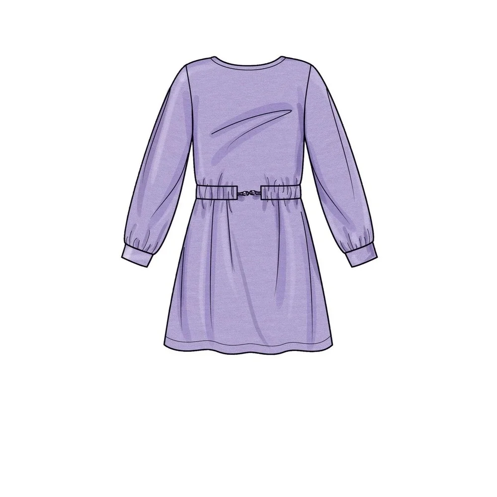 New Look Sewing Pattern N6714 Children S Dresses ‎ Size: a (3-4-5-6-7-8)